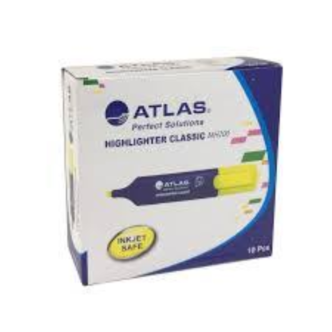 Atlas Highlighter MH200 BX=10EA YW AS-MH200-YW